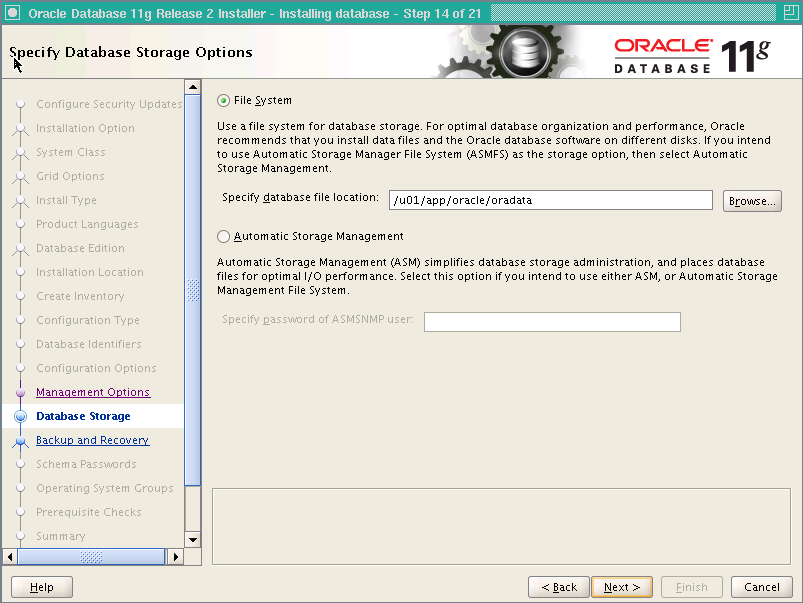 RHEL 5.7 下 Oracle 11g 单实例安装文档
