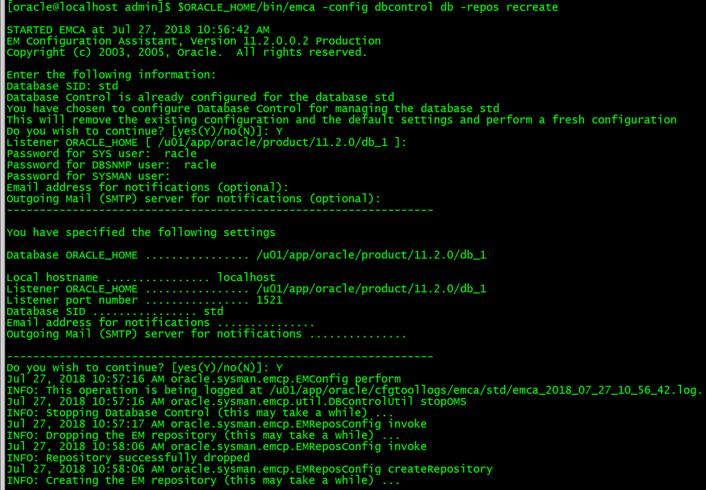 基于 CentOS 7 静默安装 Oracle 11gR2 单实例数据库