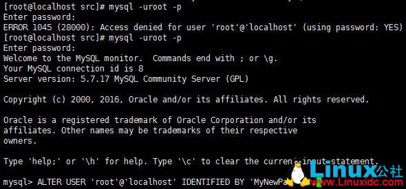Linux 下 MySQL 官网 yum 安装文档