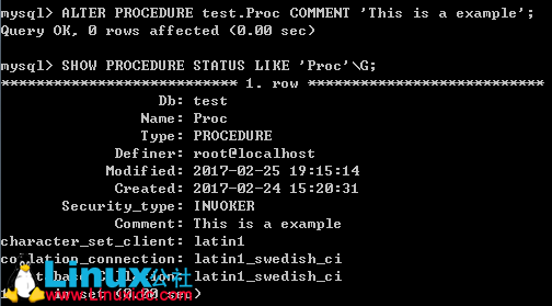 MySQL 中的存储过程和函数 