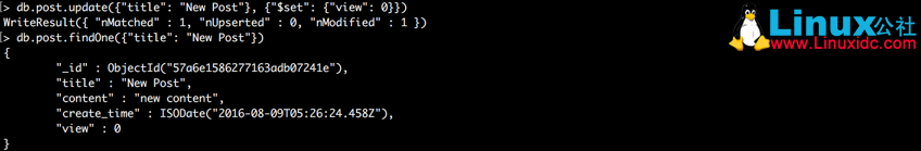 MongoDB 的 CRUD 操作简析 MongoDB 的 CRUD 操作简析