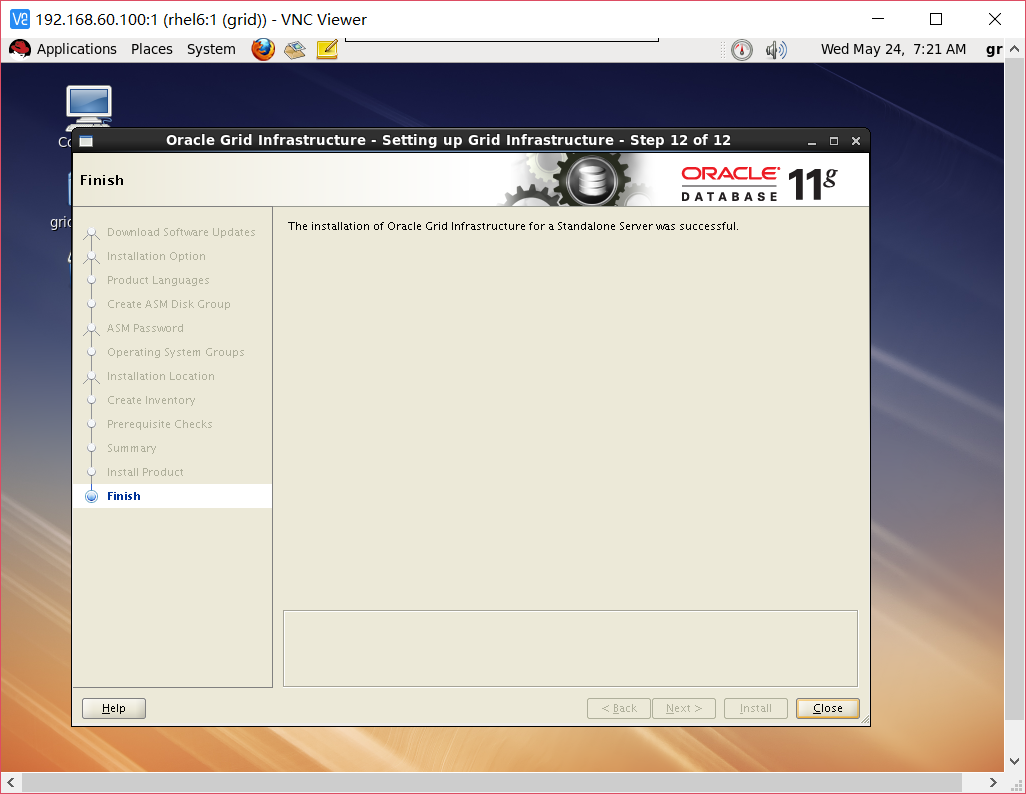 RHEL6.5 安装 Oracle 11g + udev + ASM 安装部署详解