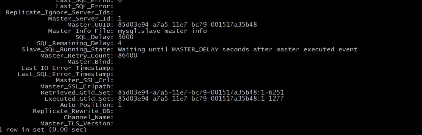 MySQL 主从延时复制 MySQL 主从延时复制