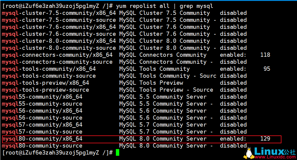 CentOS 7.6 安装 MySQL 5.7 GA 版