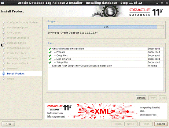 Oracle Linux 7.3 下 Oracle 11g 数据库安装
