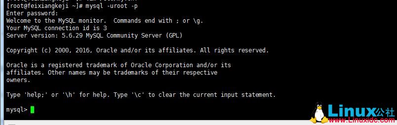 CentOS 7.2 下重置 MySQL root 密码 CentOS 7.2 下重置 MySQL root 密码