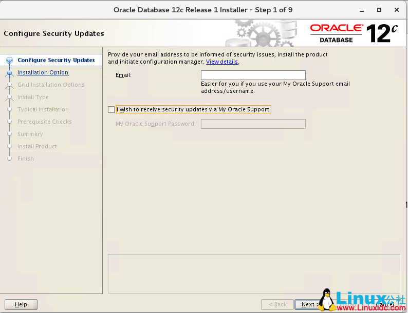 Oracle Linux 7.4 安装 Oracle 12C