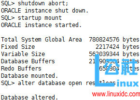 Oracle 闪回技术之闪回数据库