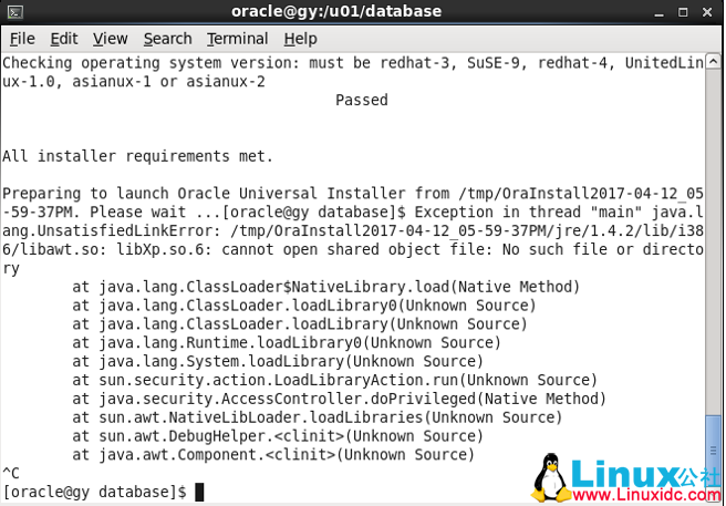 Red Hat Linux 6.4 安装 Oracle 10g 及问题解决