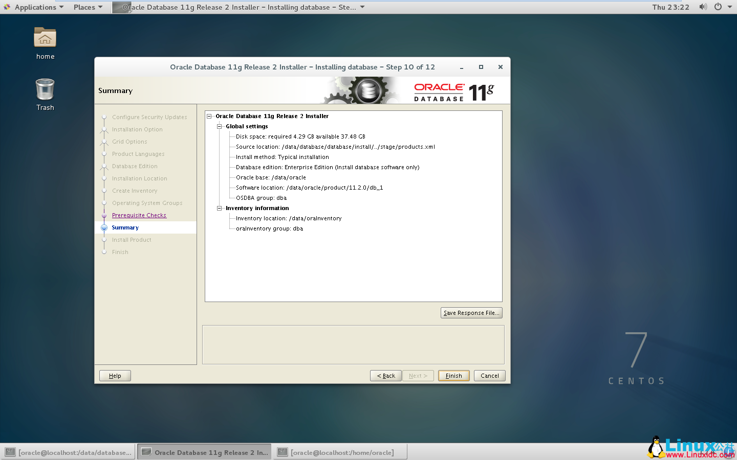 CentOS 7 下 Oracle 11gR2 安装最新详解