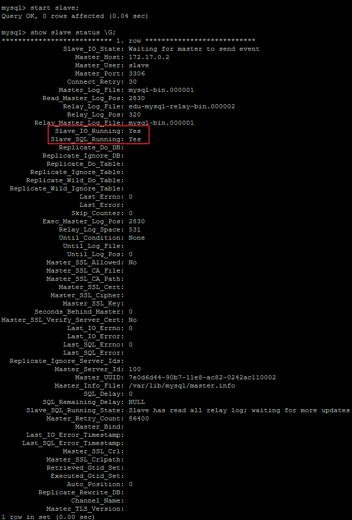 基于 Docker 的 MySQL 主从复制搭建