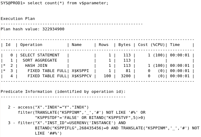 如何根据 v$parameter 查询 Oracle 隐含参数