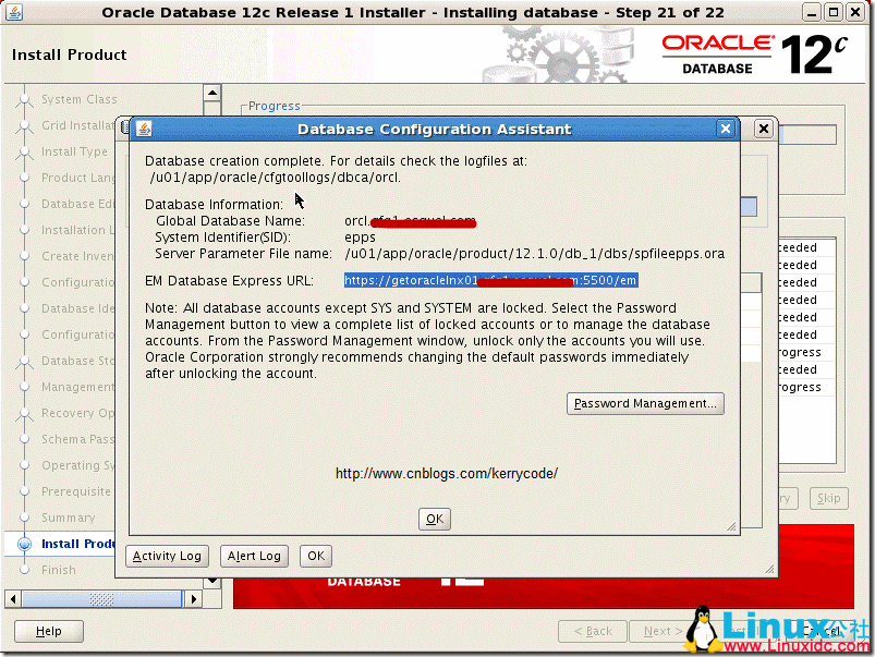 Linux 系统安装 Oracle Database 12c 图文详解教程