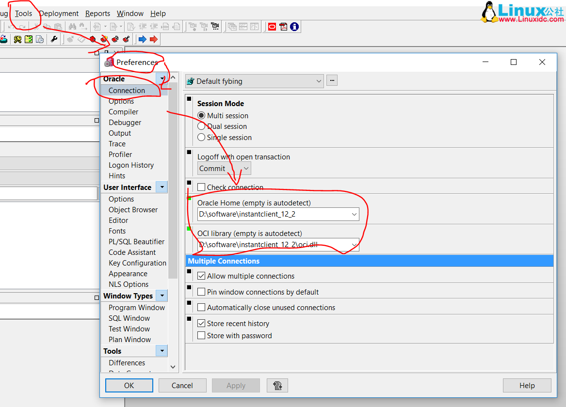 Windows 10 下 PLSQL Developer 连接 Ubuntu 上安装的 Oracle 11g