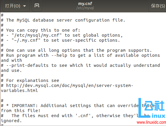 Ubuntu 16.04.1 下修改 MySQL 默认编码