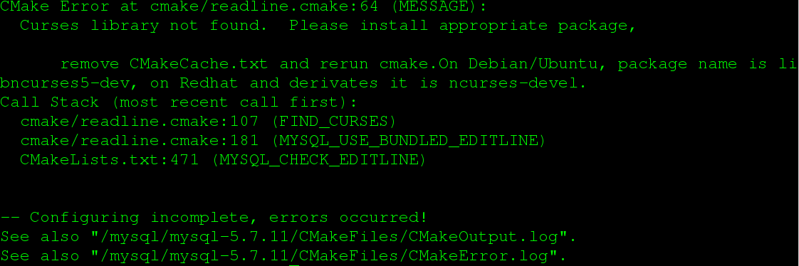 MySQL 源码安装、配置、初始化及启动