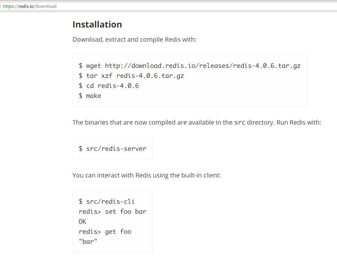 CentOS6.7 下 Redis4.0.6 安装和 Jedis2.8.1 简单使用
