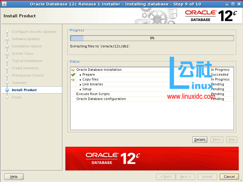 红帽企业 Linux5 下 Oracle 12C 安装手册