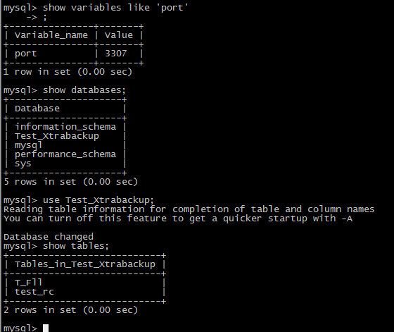 Percona XtraBackup 关于 MySQL 备份还原的详细测试