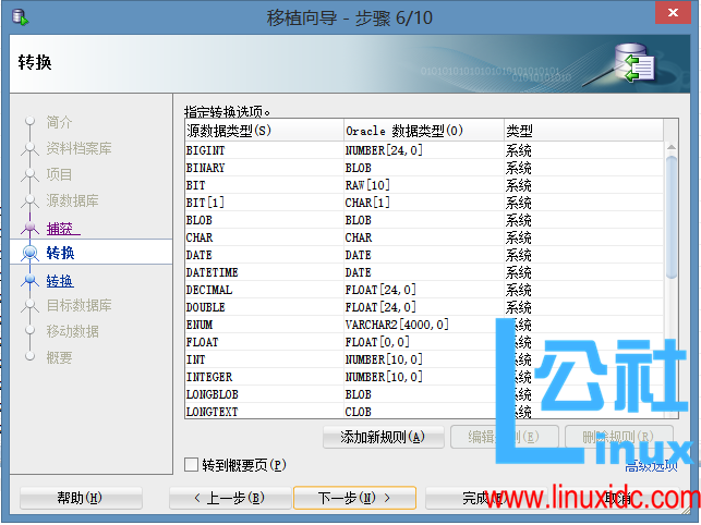 MySQL 数据库迁移至 Oracle 数据库
