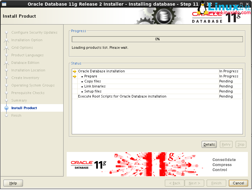 Linux 下 Oracle 11g 单实例安装超详细讲解