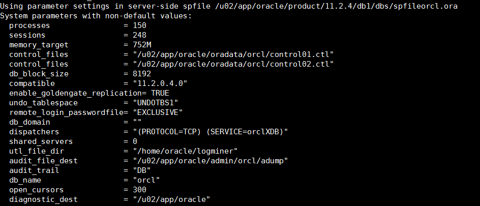 Oracle 的参数文件