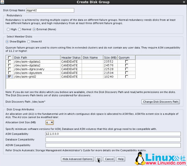 CentOS 7.2 安装 Oracle 12c RAC