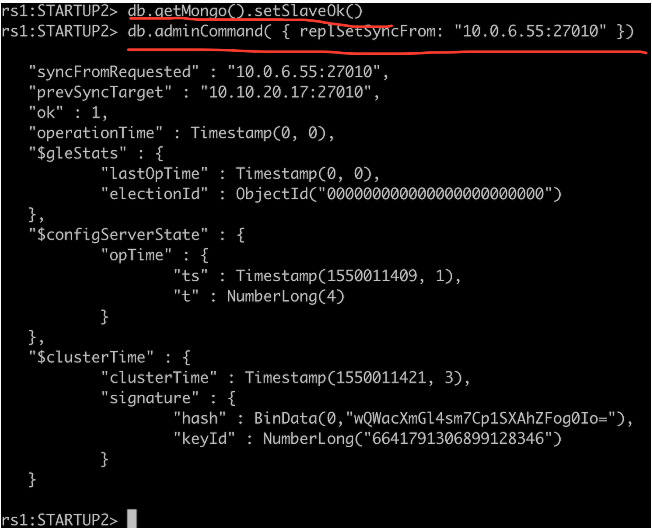 MongoDB 副本集存储回收