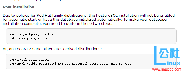 Linux CentOS 7 安装 PostgreSQL 9.3