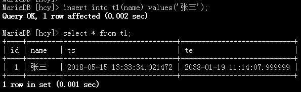 MariaDB10.3 系统版本表 有效防止数据丢失 MariaDB10.3 系统版本表 有效防止数据丢失