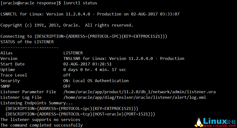 CentOS 6.9 下 Oracle 11gR2 静默安装单实例（待优化版）
