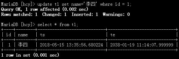 MariaDB10.3 系统版本表 有效防止数据丢失 MariaDB10.3 系统版本表 有效防止数据丢失