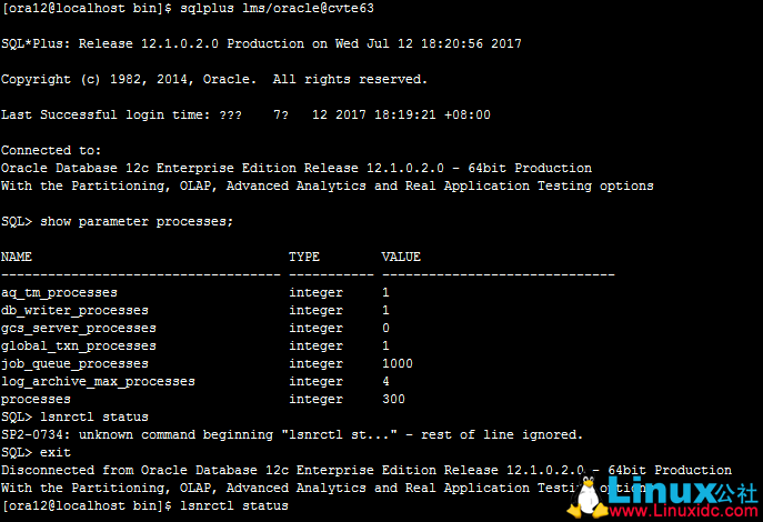 ORA-12537:TNS:connection closed 错误处理方法