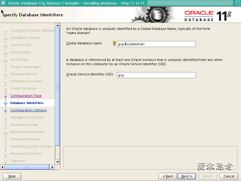RHEL 5.7 下 Oracle 11g 单实例安装文档