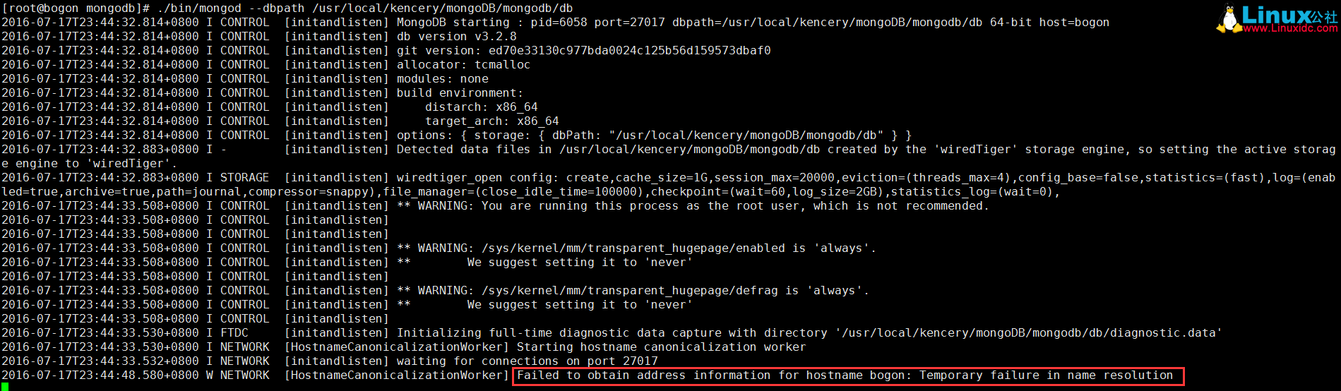 Linux 下 MongoDB 安装配置详解 Linux 下 MongoDB 安装配置详解