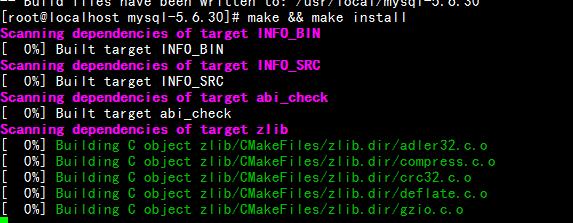 Linux 下源码安装 MySQL5.6.30