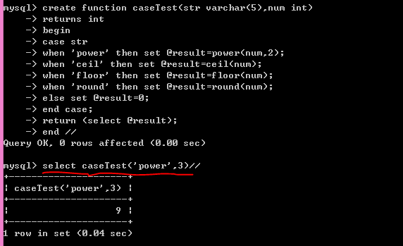 MySQL 学习笔记—自定义函数
