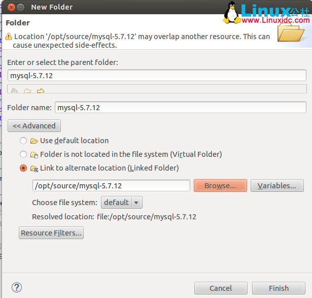 Ubuntu 中 Eclipse-cpp 编译 MySQL 源码