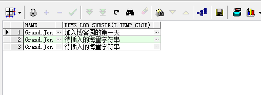 Oracle 的 CLOB 大数据字段类型