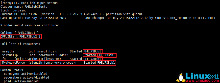RHEL Pacemaker 中配置 STONITH