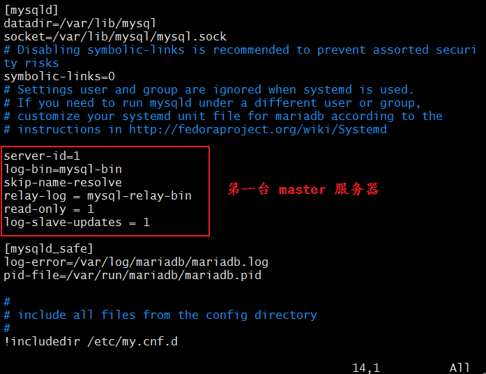 MySQL 主从架构的实现 MySQL 主从架构的实现