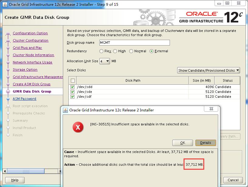 Oracle 12cR2 RAC 安装配置及问题解决 Oracle 12cR2 RAC 安装配置及问题解决