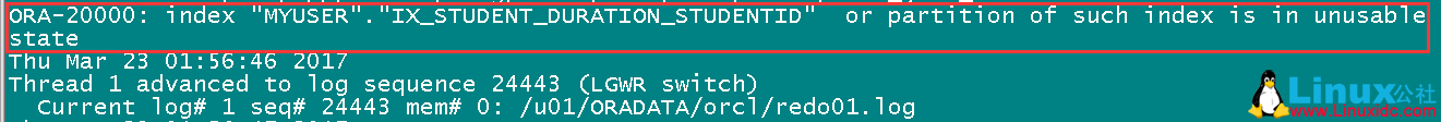 ORA-20000 无效索引故障解决方案 ORA-20000 无效索引故障解决方案