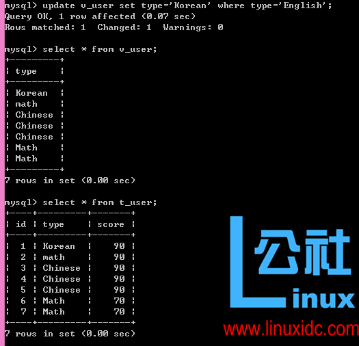MySQL 学习笔记—视图 MySQL 学习笔记—视图