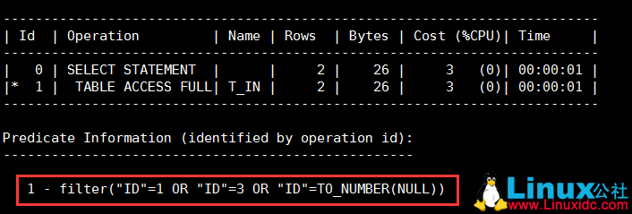 Oracle 的 where 条件 in/not in 中包含 NULL 时的处理 Oracle 的 where 条件 in/not in 中包含 NULL 时的处理