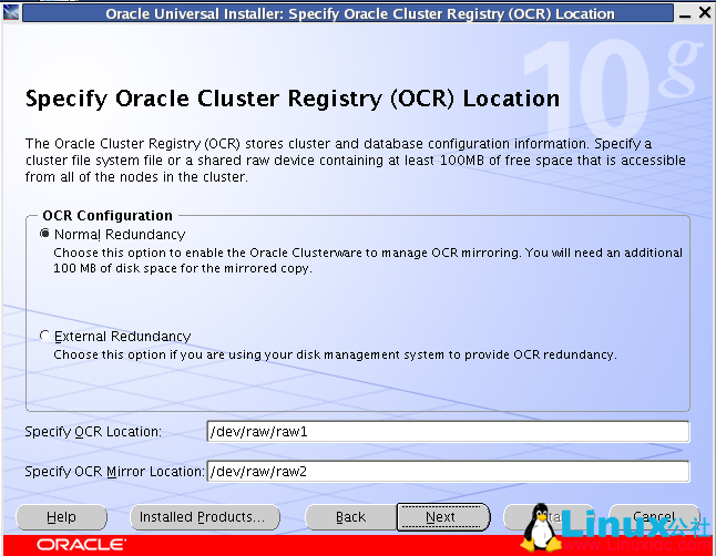 Oracle Linux 4.8 安装 Oracle 10g RAC 环境之 Cluster 安装 Oracle Linux 4.8 安装 Oracle 10g RAC 环境之 Cluster 安装