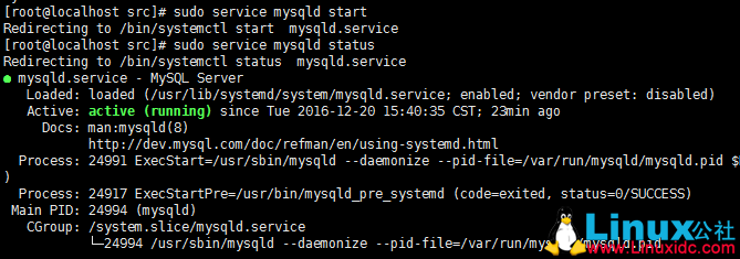 Linux 下 MySQL 官网 yum 安装文档