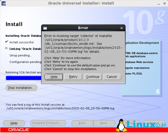 CentOS 6.6 安装 Oracle 10g 步骤 CentOS 6.6 安装 Oracle 10g 步骤