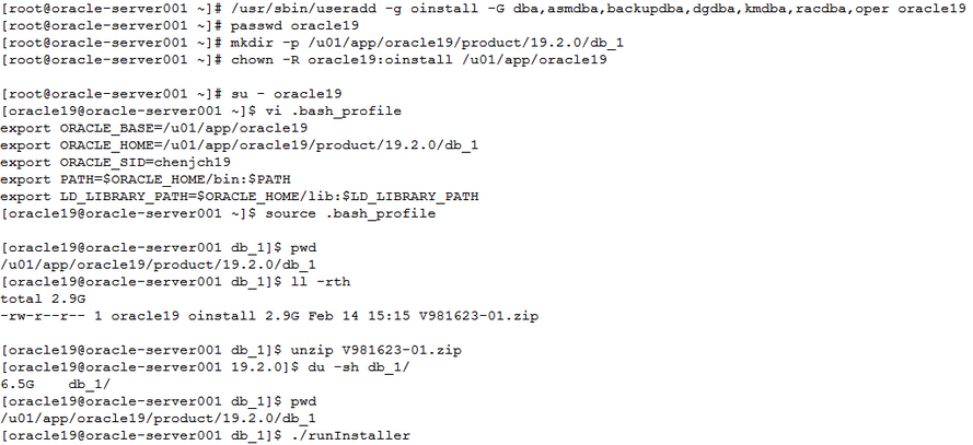 Oracle 19c 的下载和安装部署（图形安装和静默安装）