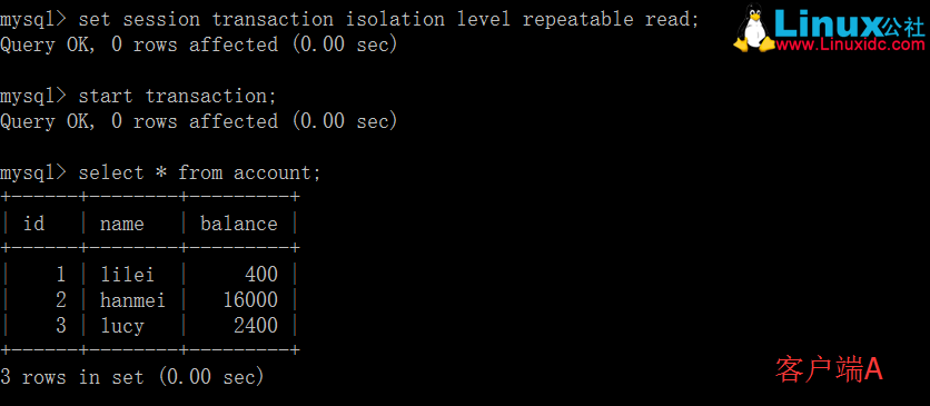 MySQL 的四种事务隔离级别